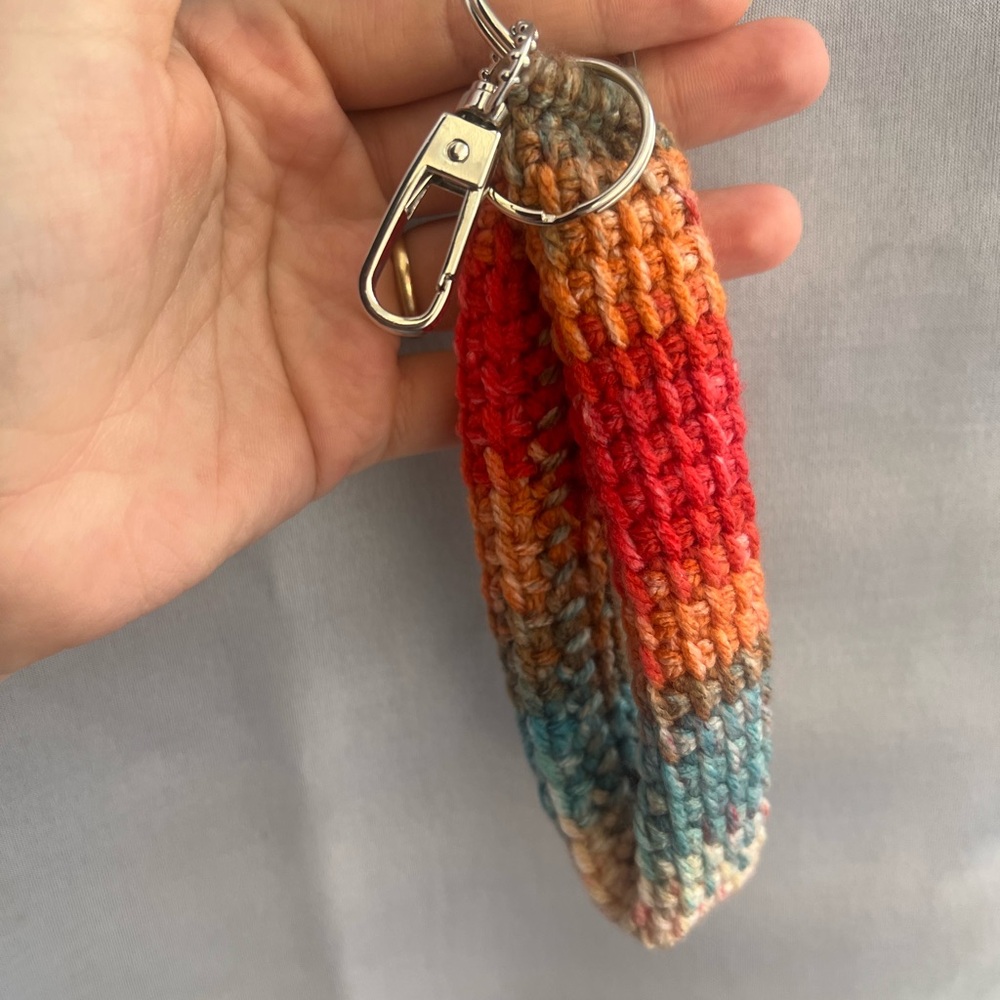 Colorful Crochet Keychain